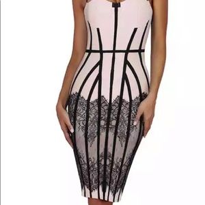 Bandage bodycon dress, size S